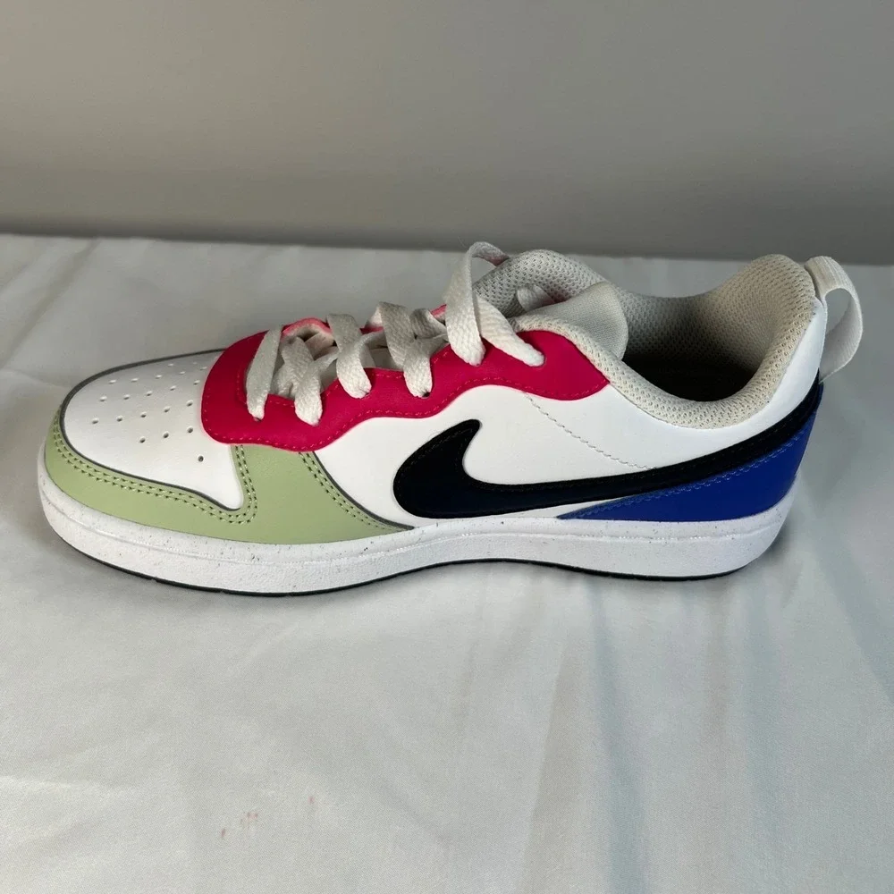 Nike Y3.5 Court Borough Low Recraft GS Honeydew Pink Ultramarine NWOB White Blue